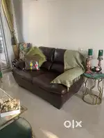 5 seater Sofa & 6 chair dinning table with 5 ft glass table