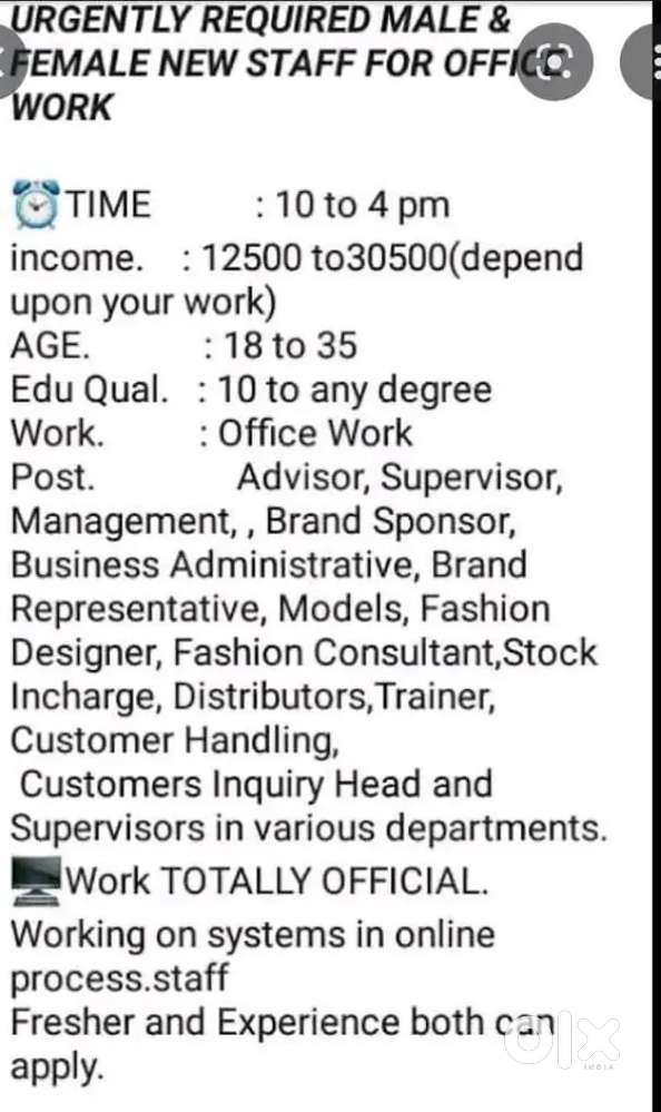 HR assistant ,data entr,data format,costomer clearing,host and trainer