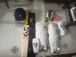 Complete cricket kit with bag ( for right handed batsman)
