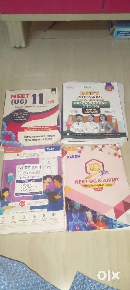 Neet previous years papers books