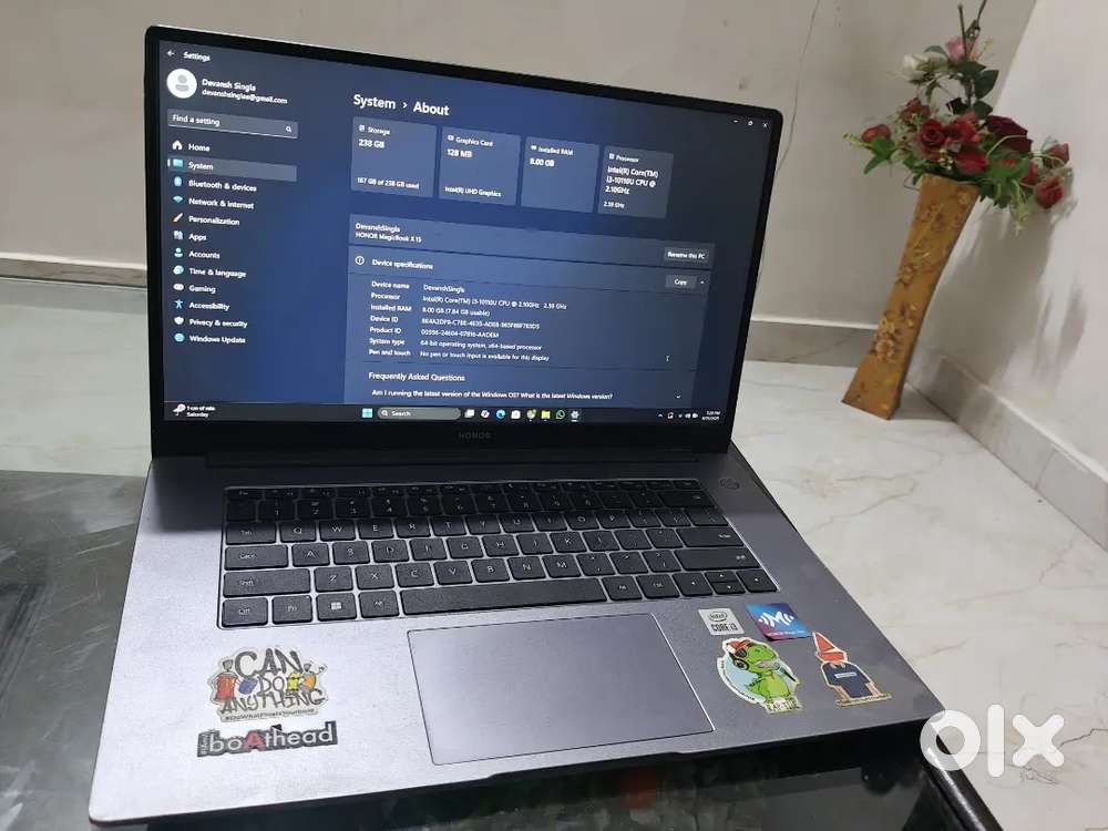 Powerful new laptop ( Magicbook X15 )