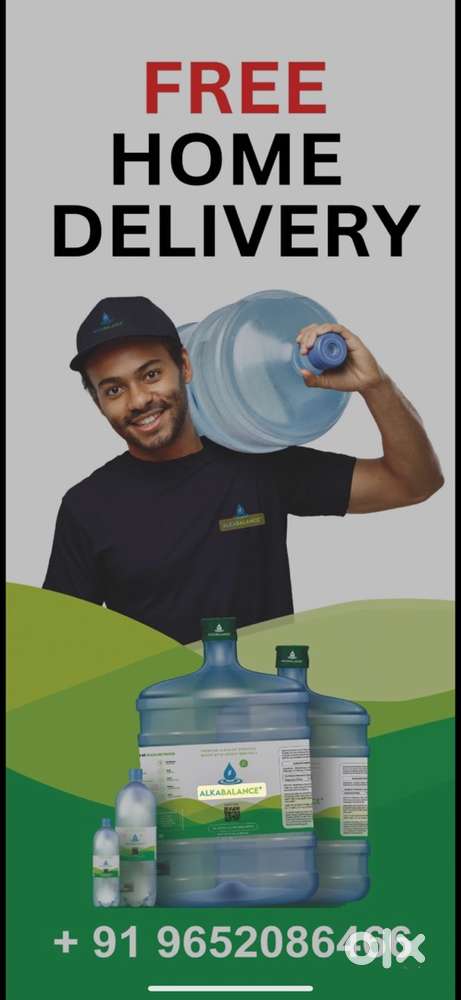Alkaline water can and bottles delivery