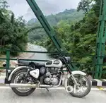Total Enfield classic 2016 model in white colour