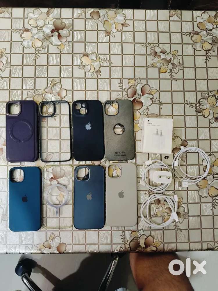 I Phone 12 to 15  Mobile Cover + Apple 20 watt Fast Original Charger