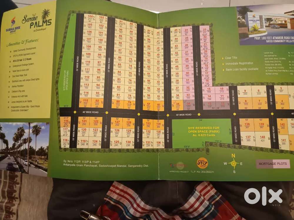 Sadashivpet 222sqyds urgent sale plot no: 35 corner bit