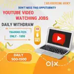 Video Watching Jobs - Daily Withdraw