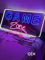 Neon light game zone 3 feet + size