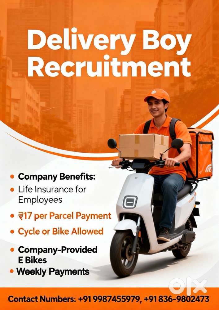 Delivery boys needed for Mira Road /Bhayander
