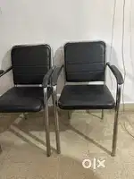 2 steel chair