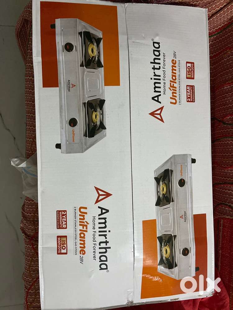 2 burner stainless steel stove