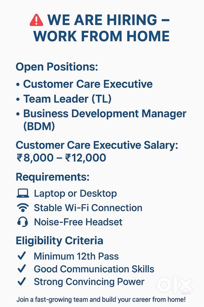 Customer Care Executive