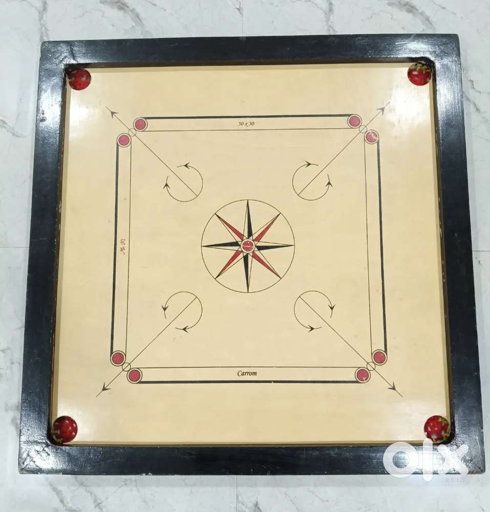 Premium 30x30 Wooden Carrom Board - Perfect for Childrens & Family Fun