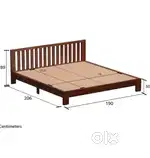 Sheesham wood king size bed