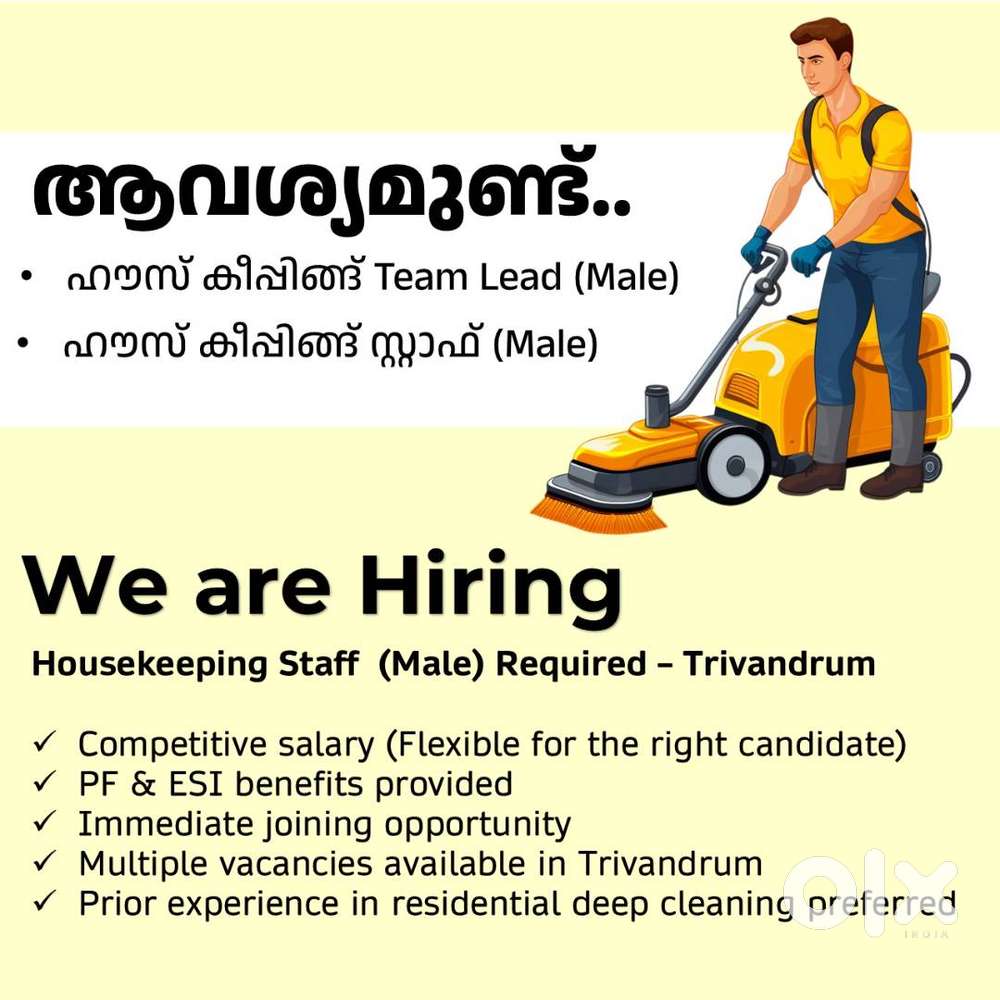 House Keeping / Housekeeping Staffs / Cleaning Staff