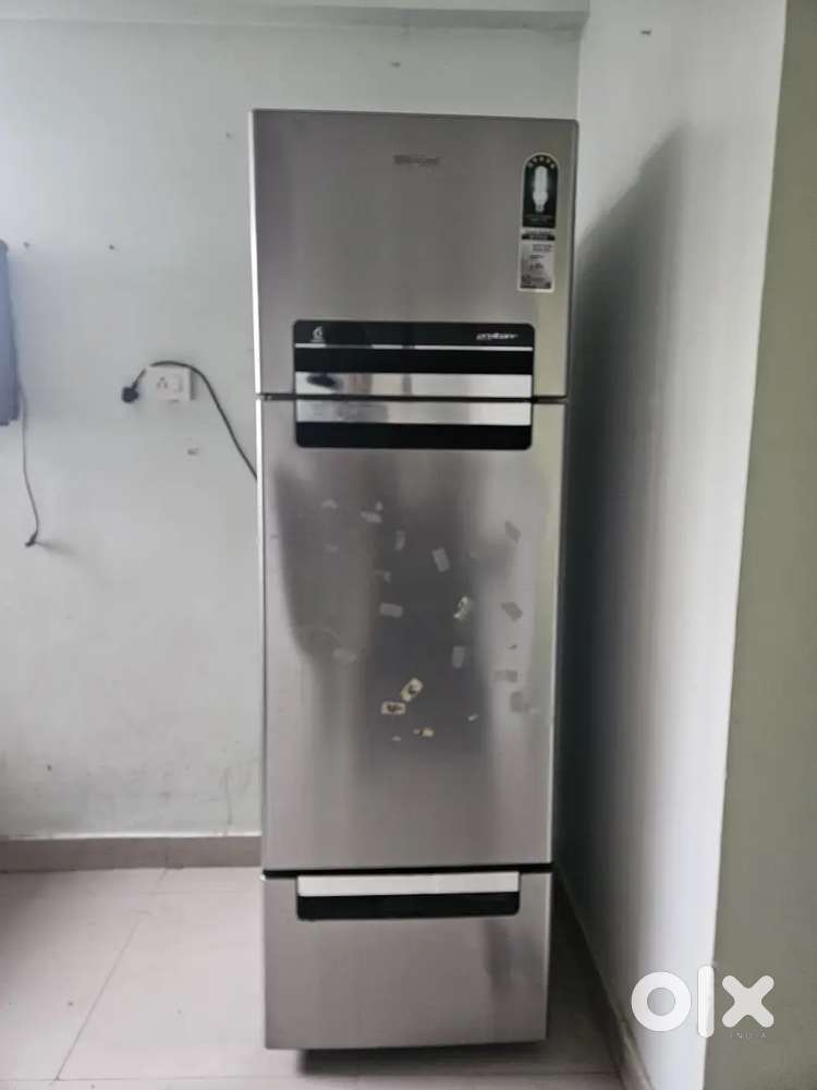 Whirlpool 3 door fridge and 6liter top load washing machine