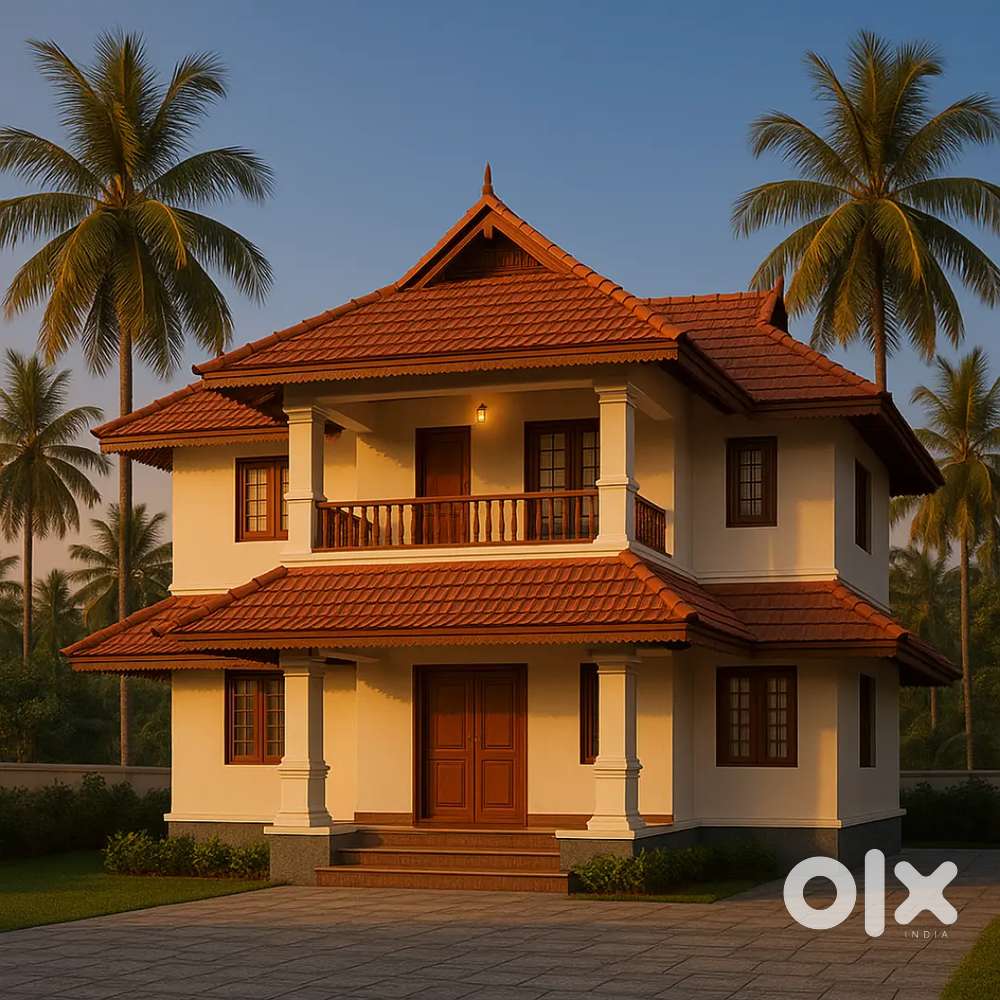 4.50 Cents & 1500 Sqft Kerala Style House At Chettippalayam