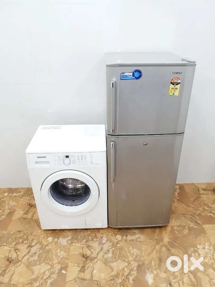 Fresh & Clean Essentials - Refrigerator + Washer Set