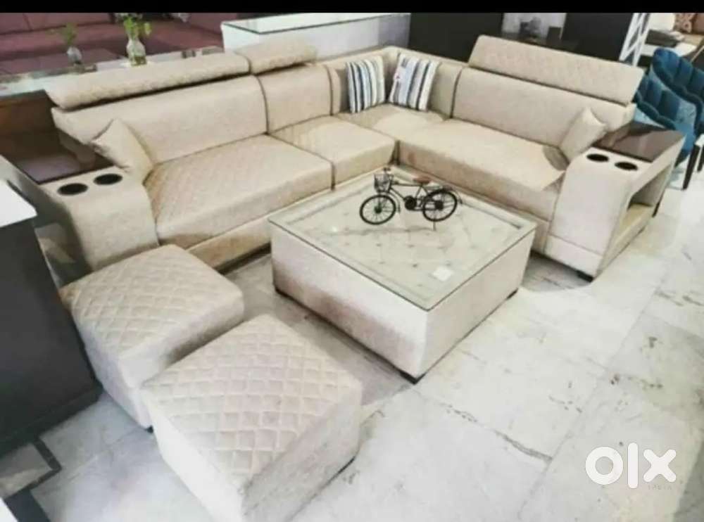 L shape sofa luxury model
