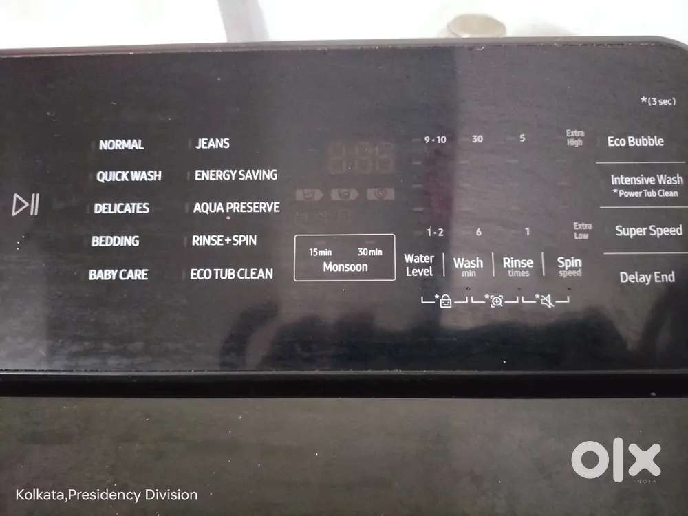 7kg5star,ecobubble superspeedDigitalinrverterFullyAutomaticToploadgrey