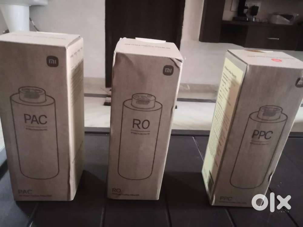 MI Water Purifier 3 Cartridges / Filters – New & Unused (PPC, RO, PAC)