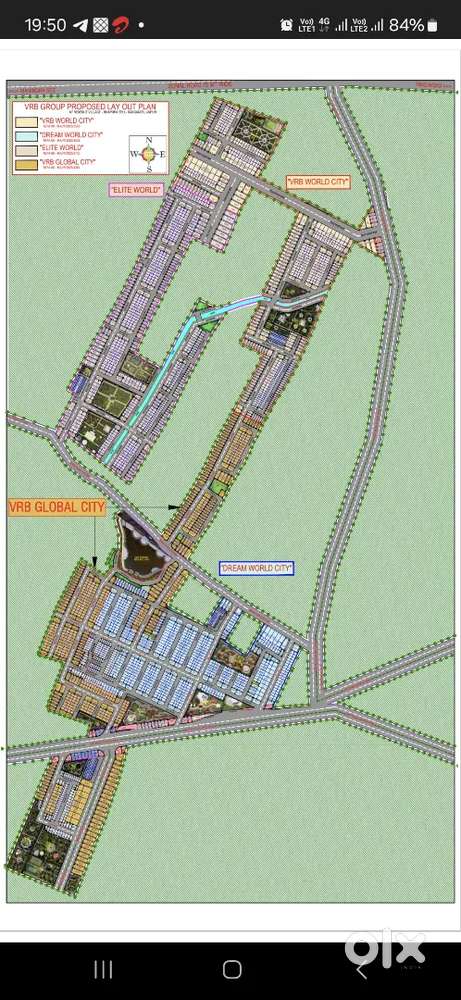 Residential plot on 40 Ft road