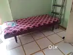 Wooden sofa set and one single bed