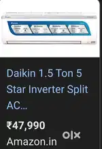 Daikin 5star Ac ( Sealed pack with bill) 1.5tr ac