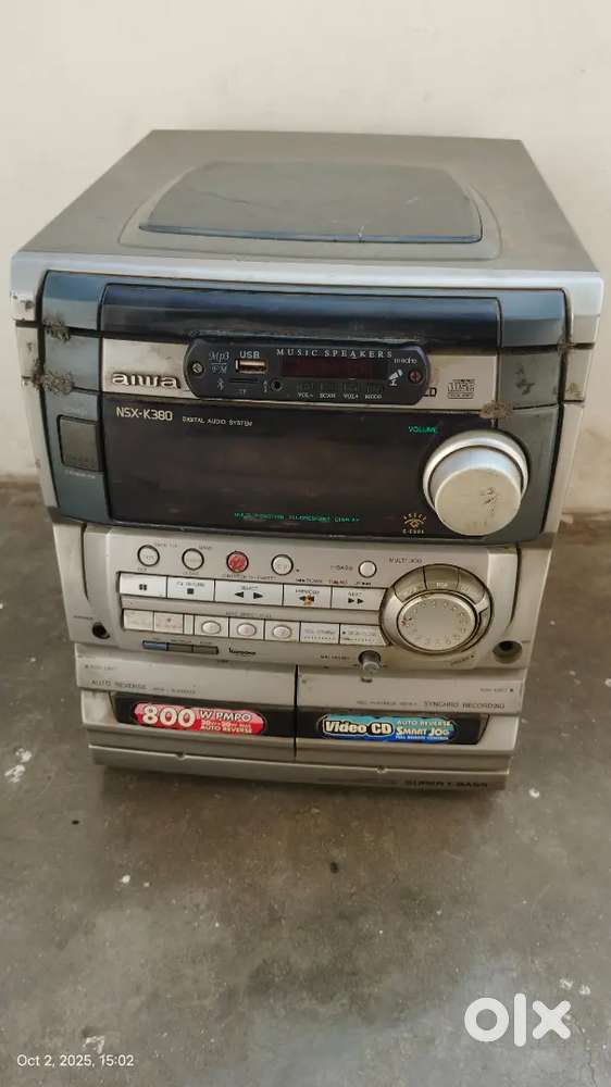National  Bluetooth music system speaker iron 1000waat Aiwa music