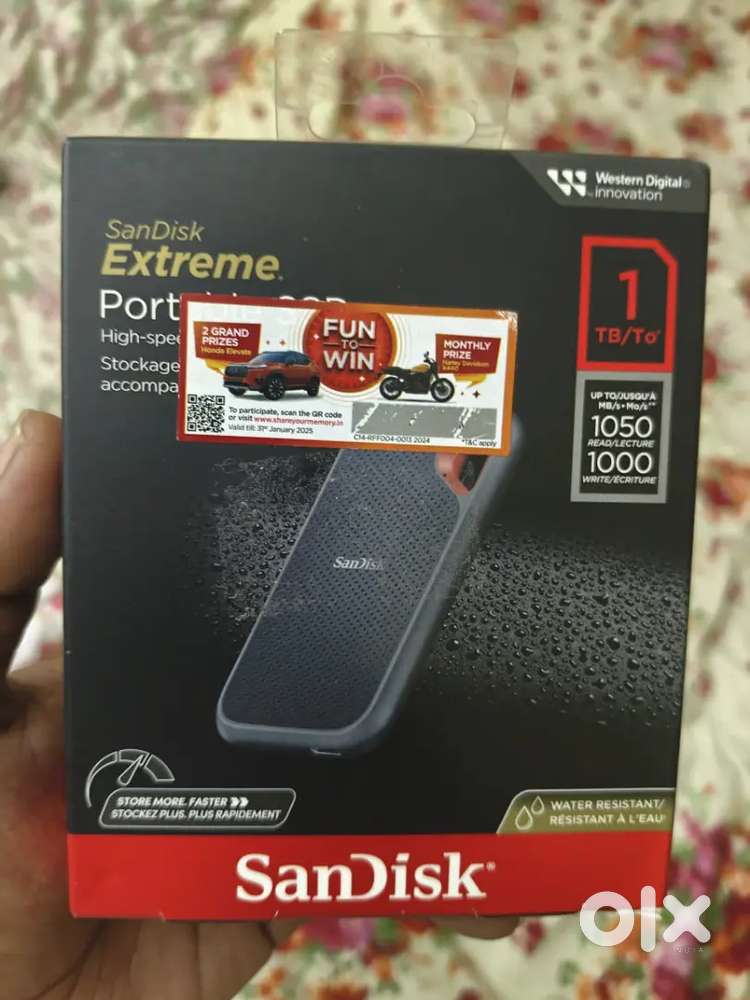 New external SSD hard disk for sale ( never used, unopened)