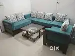 Designer sofa 7 seater sofa with 3 tables is for sale. 3+2+1+1 seaters