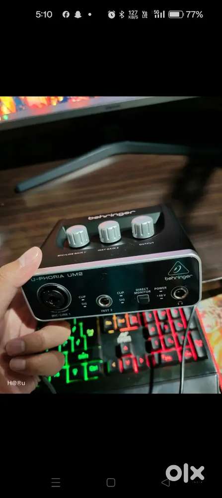 Behringer
U-PHORIAUM2 2x2 Audio interface with USB 2.0 Audio Interface