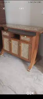 Burma teakwood bar cabinet