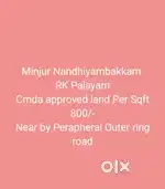 Minjur Nandhiyambakkam RK Palayam residential land Sale