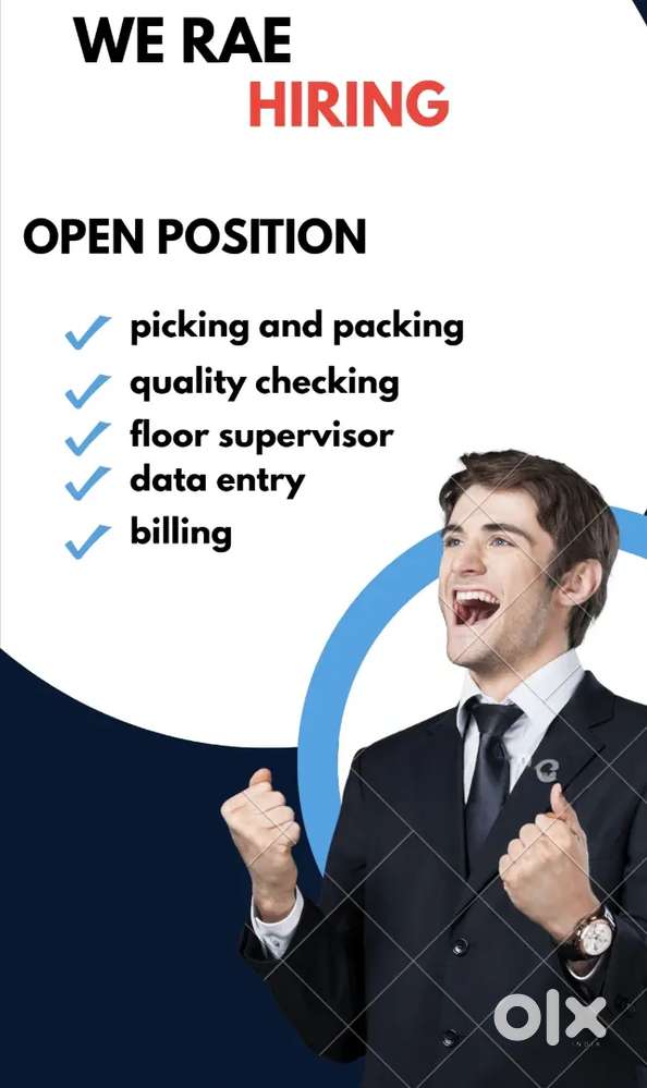 WE ARE HIRING DATA ENTRY EXECUTIVE FOR WAREHOUSE