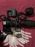 Canon 1100d with full kit and 3lens