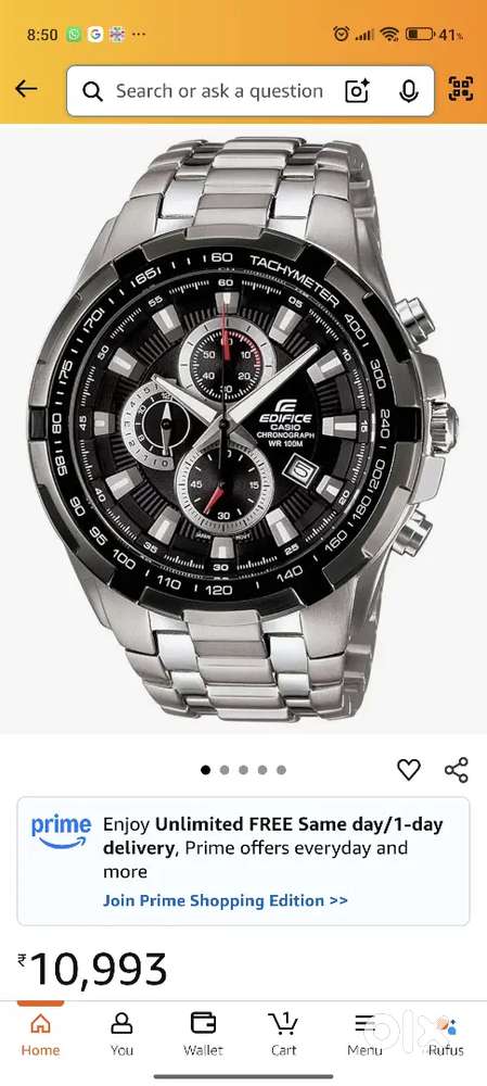 Casio edifice wrist watch for sale