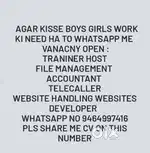 Website handling, office assistant telecaller,traniner and Host,