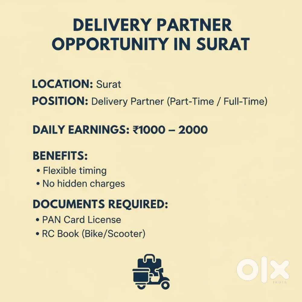 Delivery Partner Chahiye Daily Payment