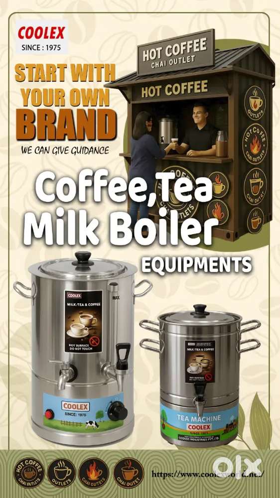 Milk Boiler and Tea decation boiler (insulated)