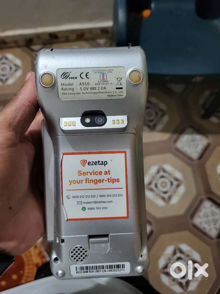 Pax model:A910 ,2month use swipe machine