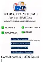 House wives, students, graduated evryone can apply