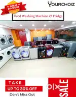 Take up to 30% off for used washing machine and refrigerator hurry up