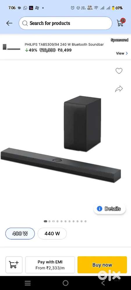 LG S77TY SOUND BAR