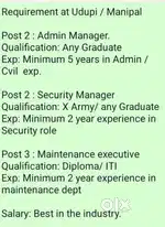 Jobs available