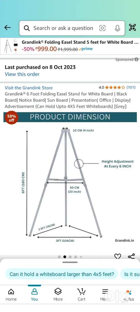 Painting/Whiteboard Stand