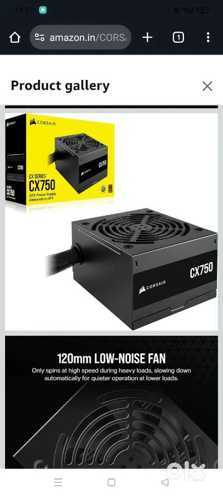 Corsair cx 750 2 months old only