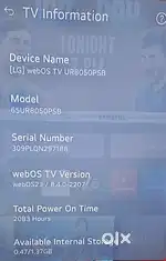 LG TV 65inches. Good condition