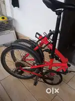 Red colour BTwin foldable cycle for sell