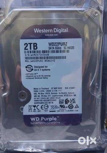 2TB WD surveillance hard disk