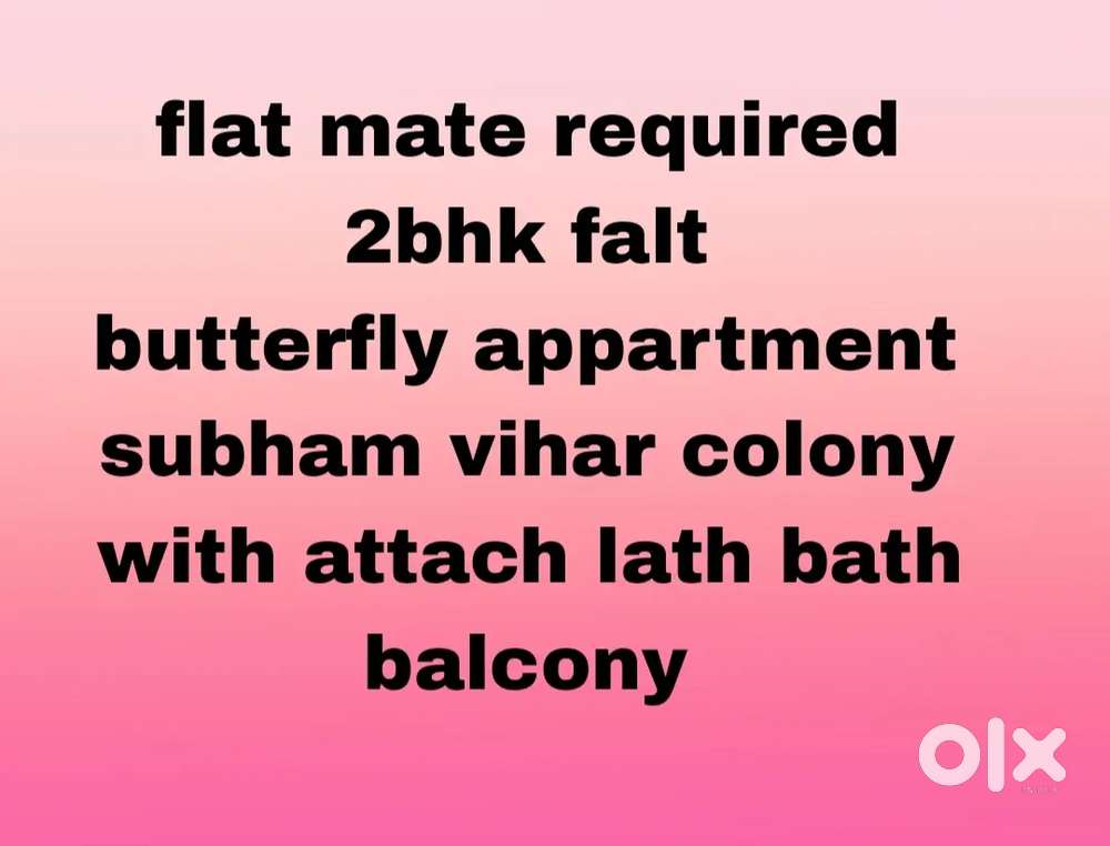 Student flatmate required (boys) ,near Delhi ias